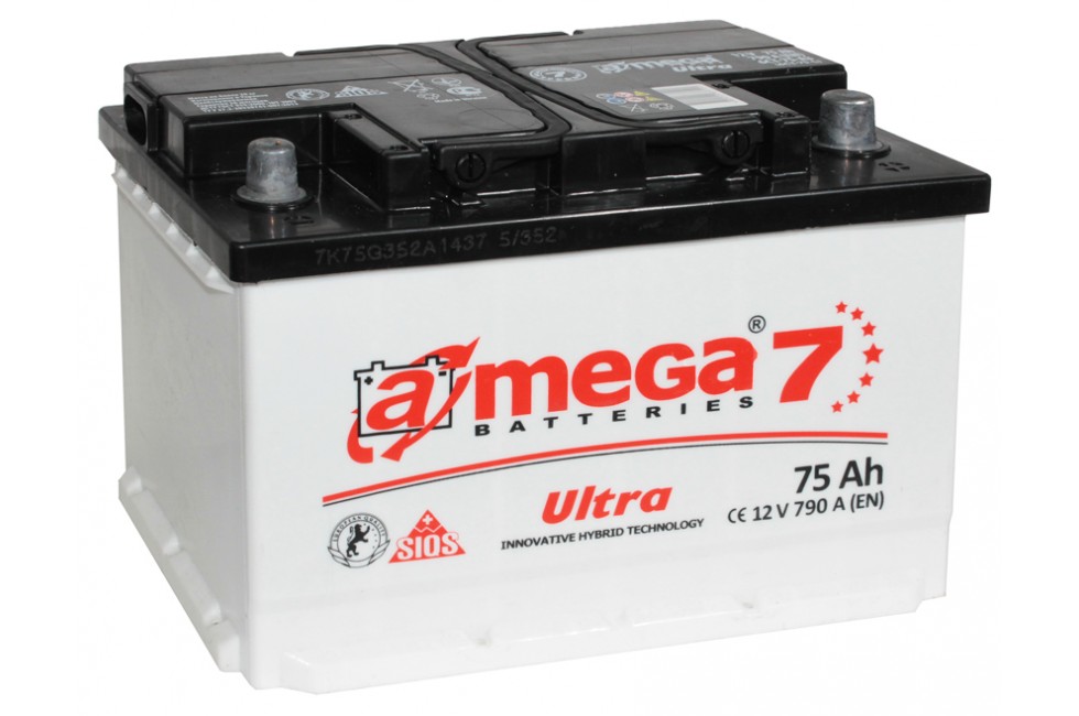 Аккумулятор A-mega Ultra 75 R+ 790 A (EN)